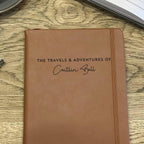 Faux Leather Travels And Adventures Travel Journal
