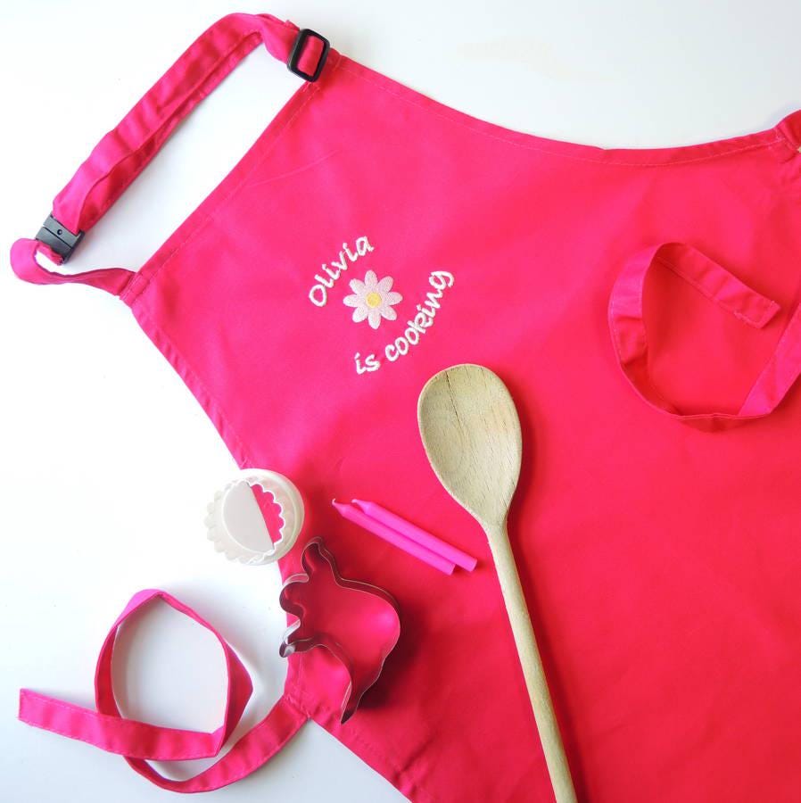 Kids Personalised Embroidered Apron