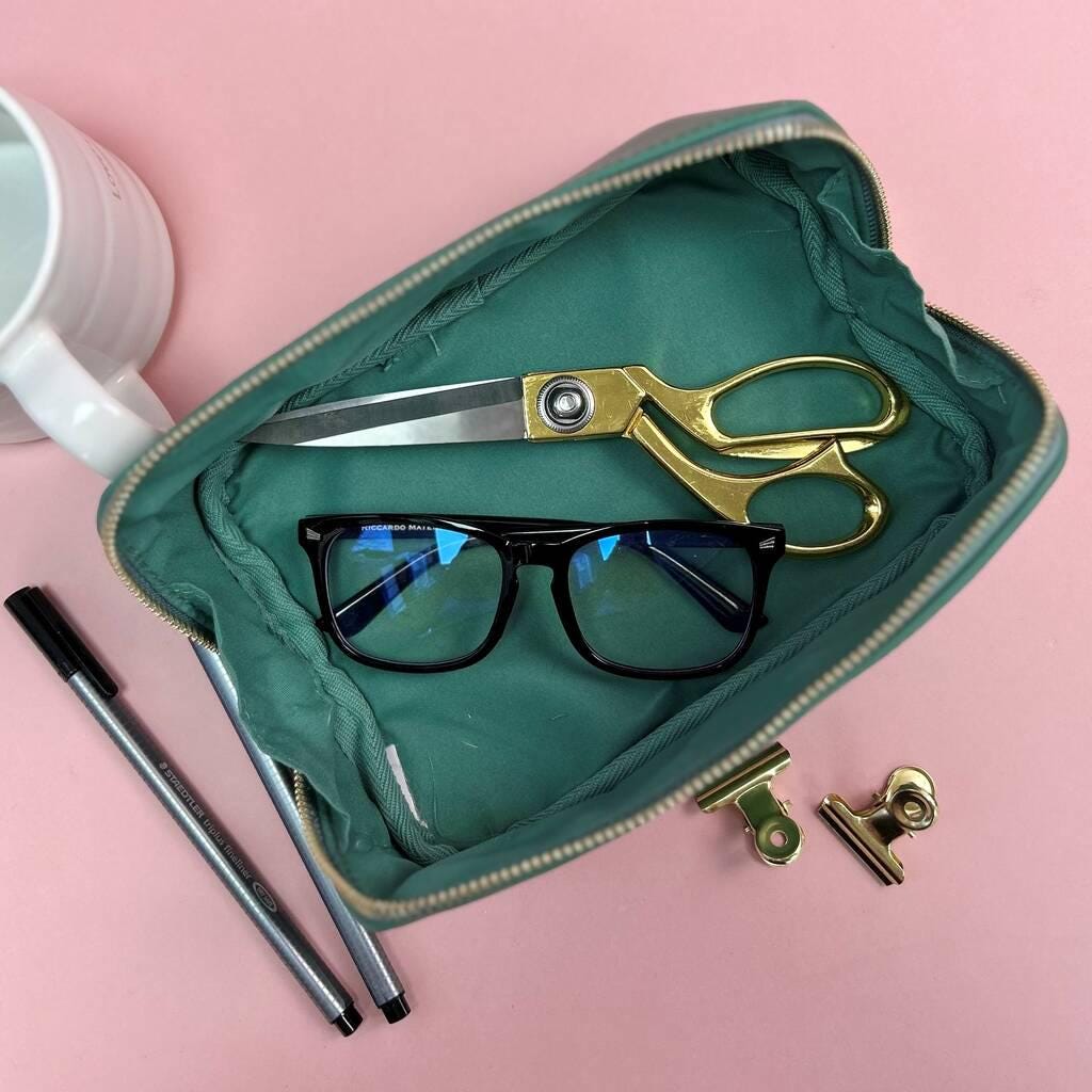 Personalised Drawing Back To School Open Flat Pencil Case
