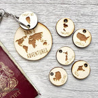 Personalised Travel Token Keyring