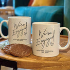 Set Of Two Personalised We're Engaged Mugs
