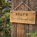 Personalised Wooden Allotment Sign