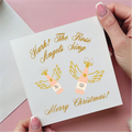 Angel Wine Christmas Card