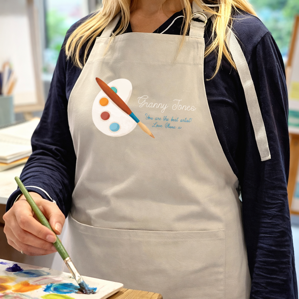 Personalised Artist Painting Apron