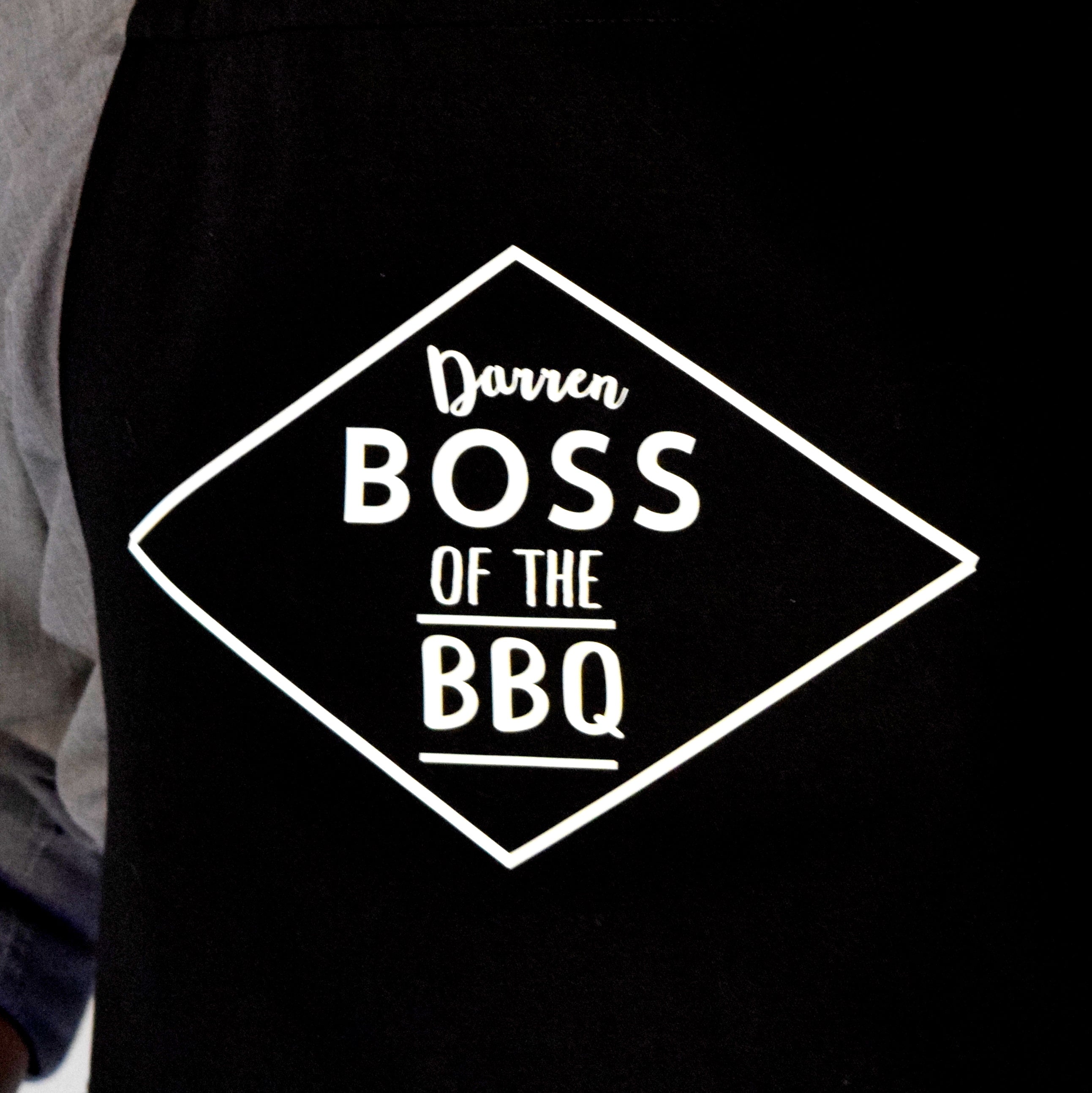 Personalised Boss Of The Barbecue Apron