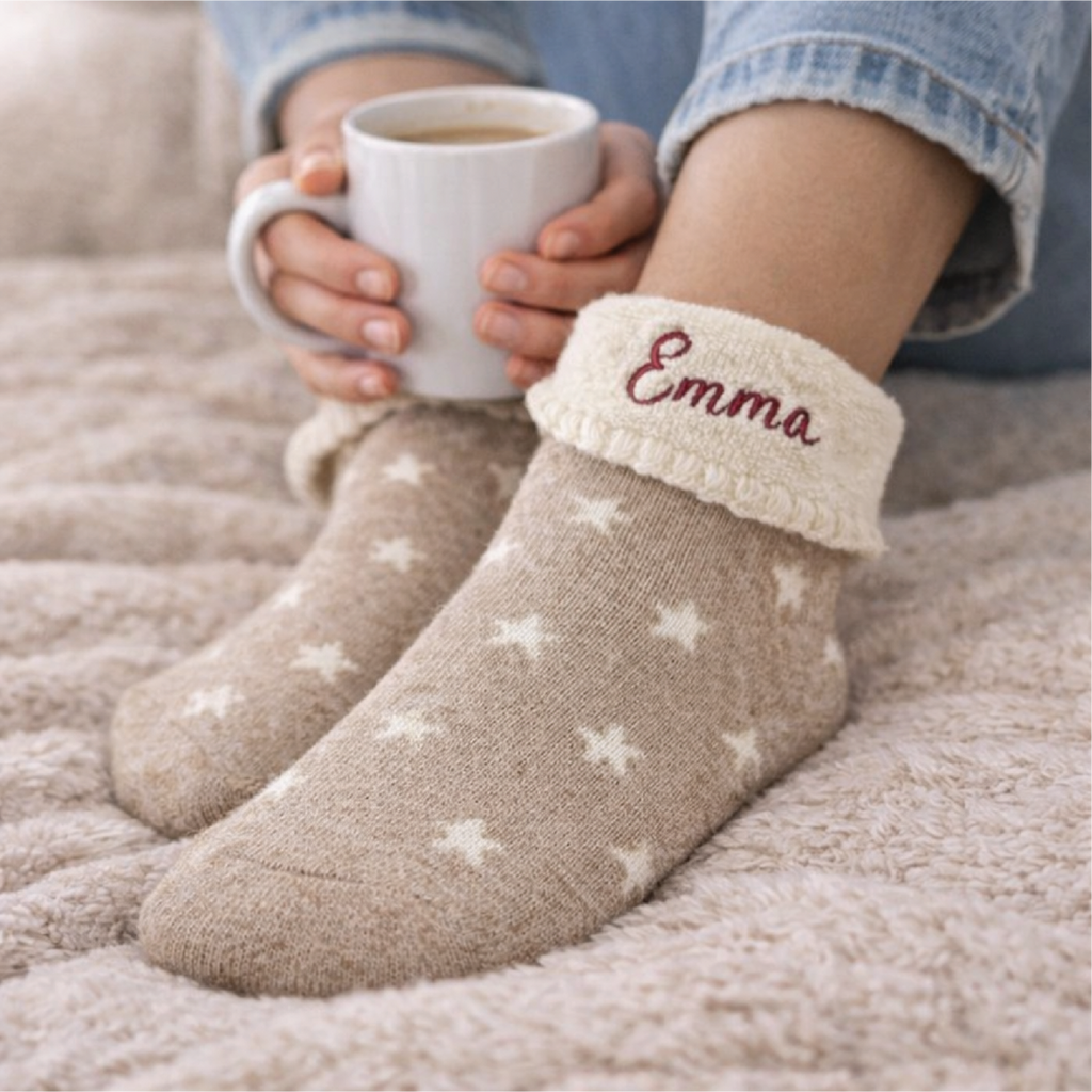 Personalised Super Soft Cosy Socks