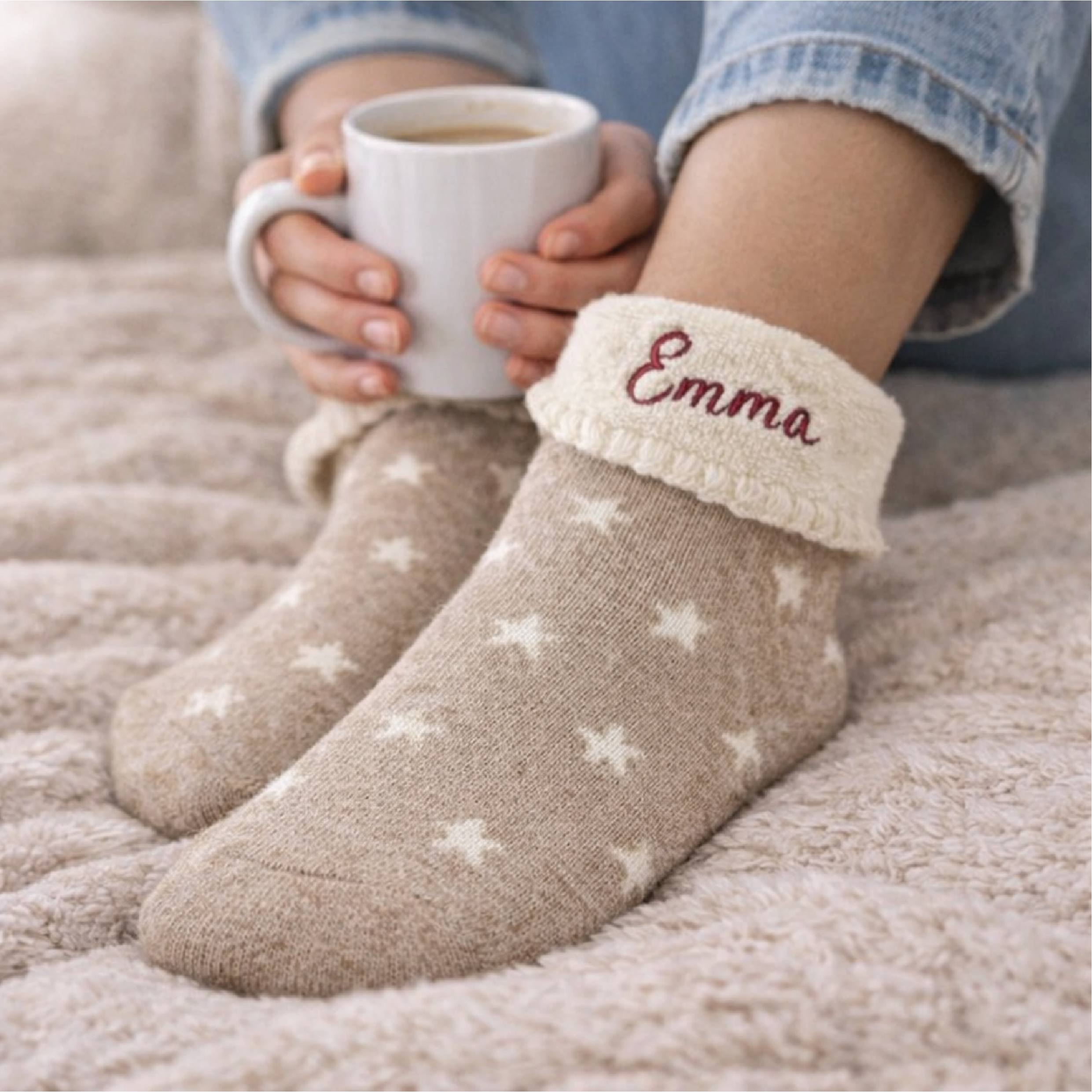 Personalised Super Soft Cosy Socks
