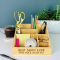 Personalised Best Daddy Ever Desk Tidy