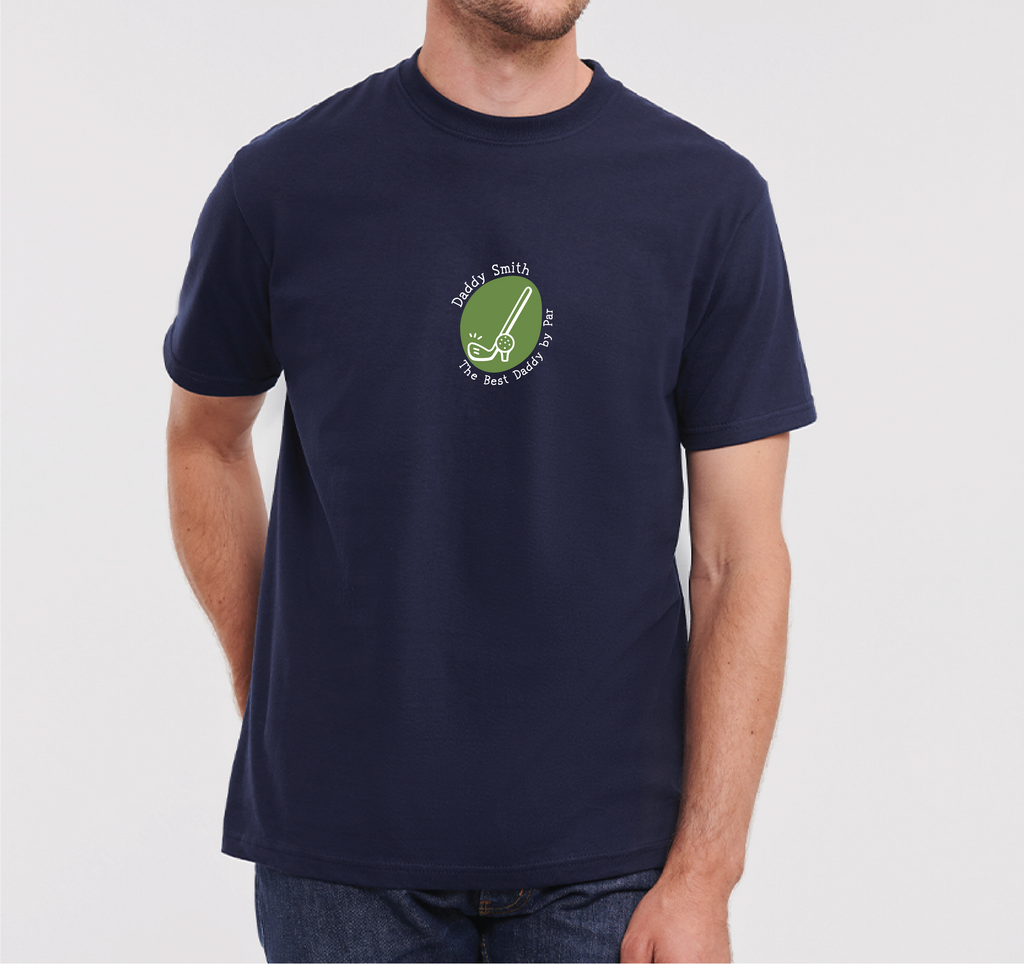Personalised Best Dad By Par T Shirt