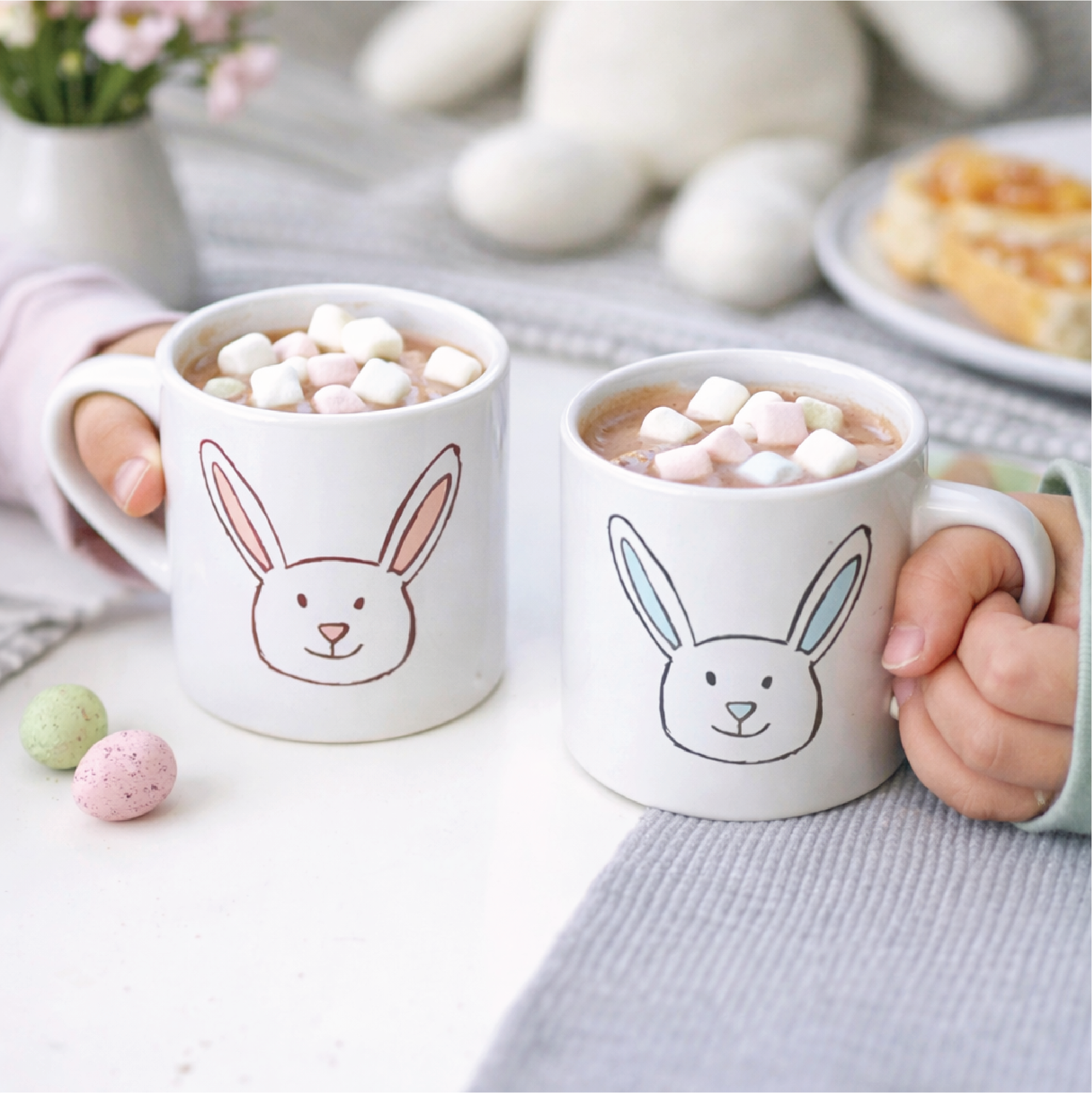 Personalised Children's Christening Bunny Mug