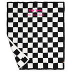 Personalised Checkerboard Baby Blanket