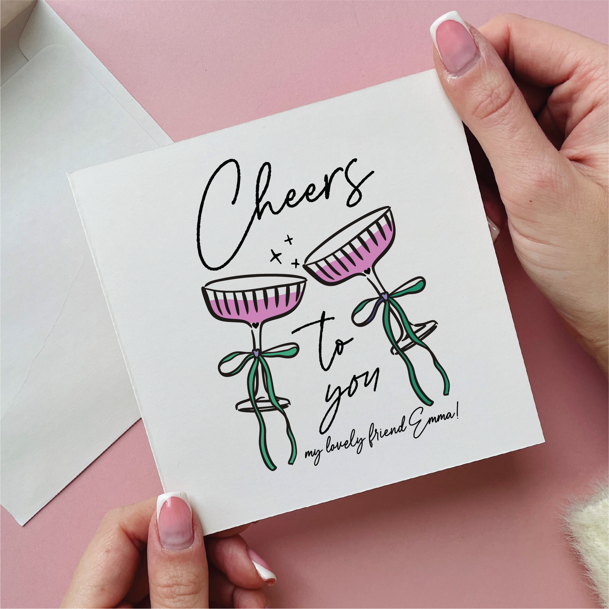 Cheers To You My Lovely Friend Card