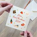 Christmas Objects First Christmas Card