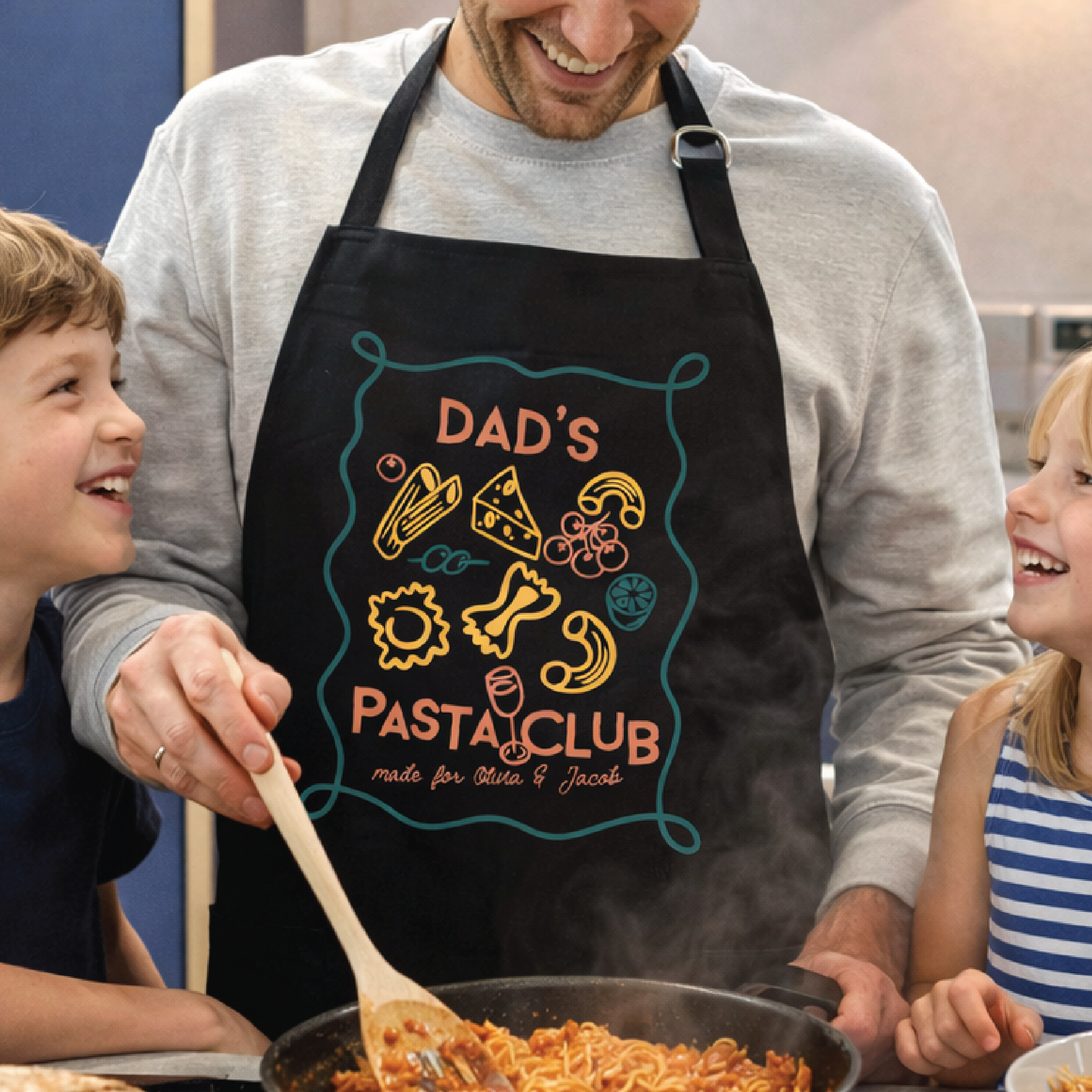 Personalised Dad's Pasta Club Apron