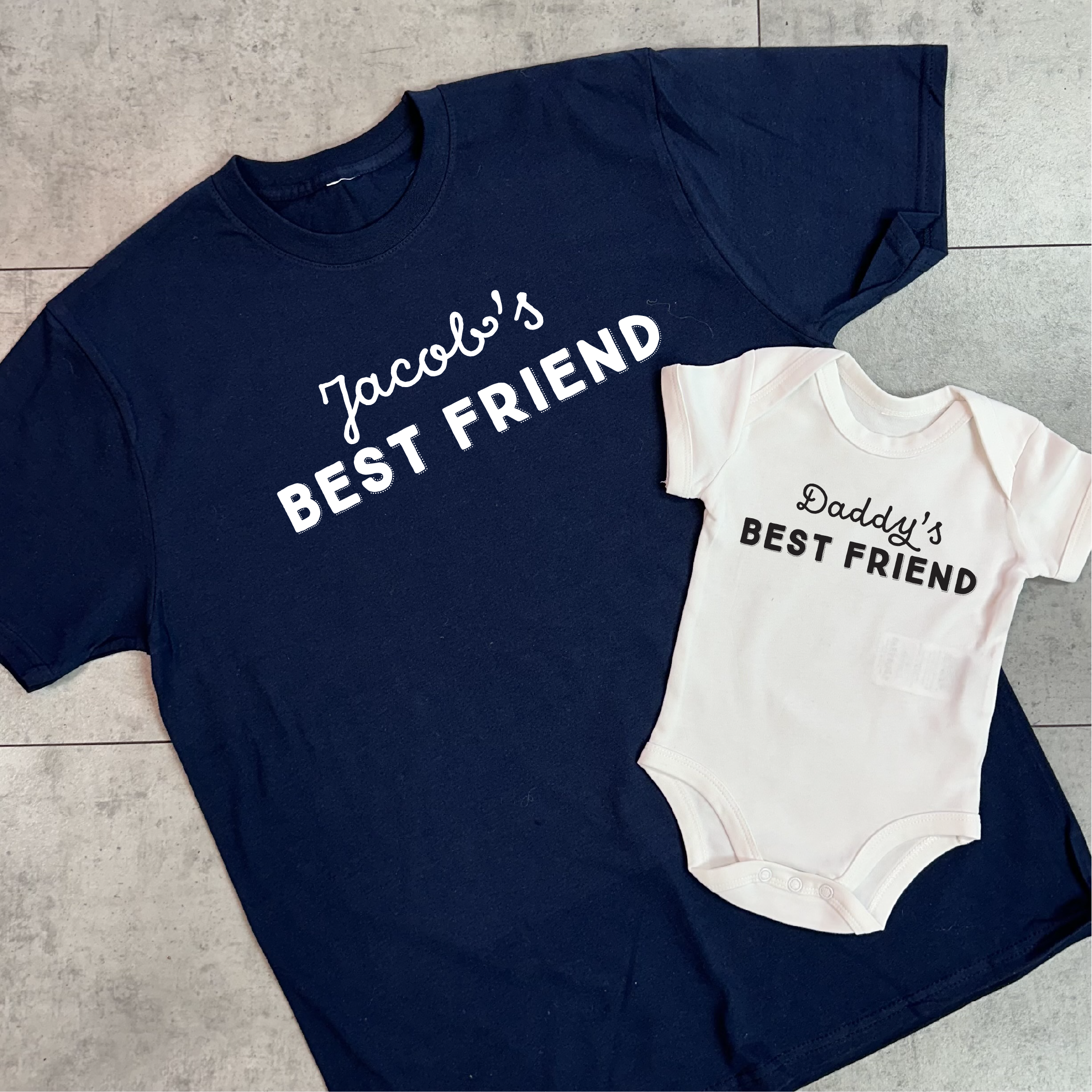 Personalised Daddy And Me Best Friend T Shirt