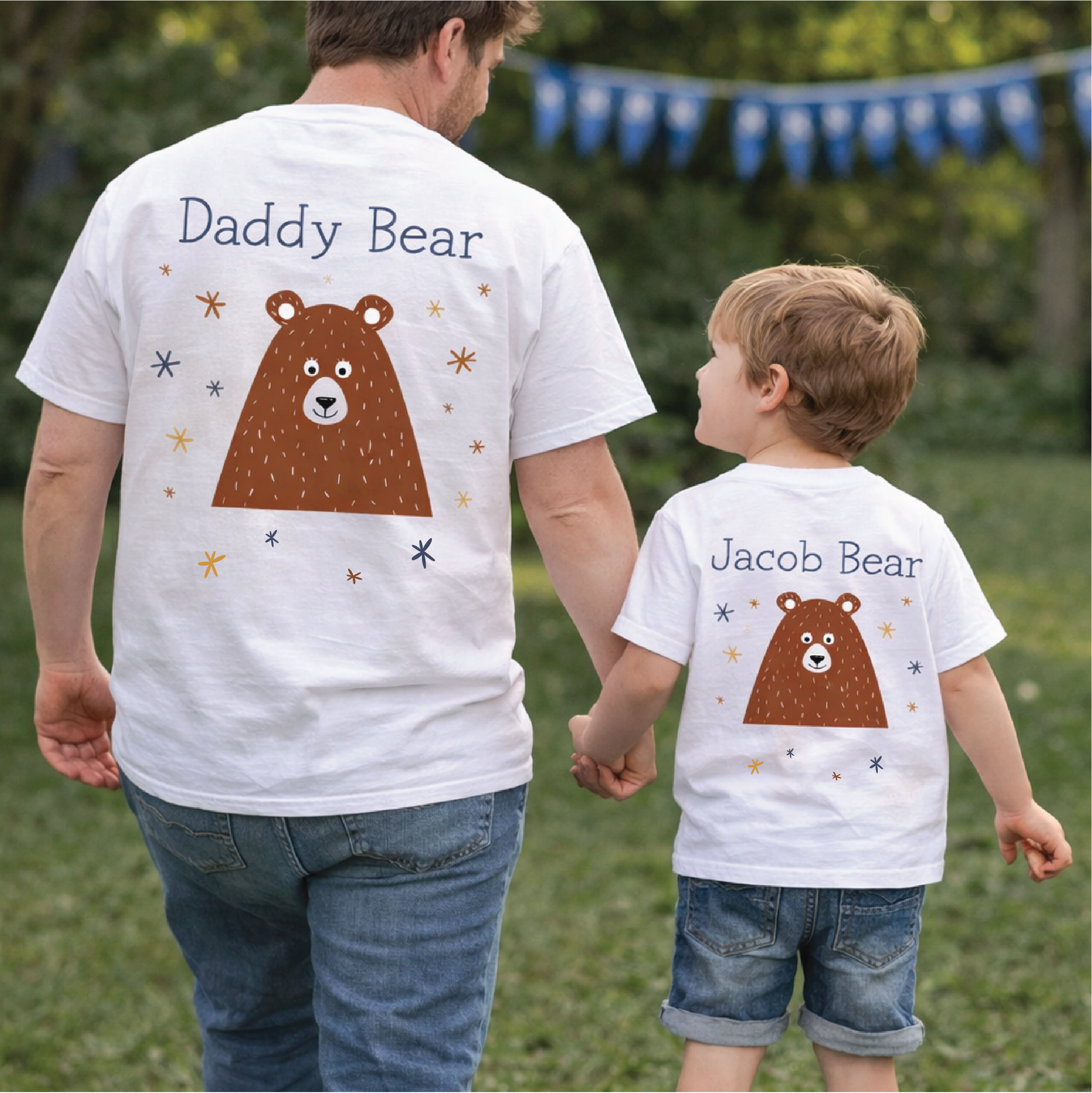 Daddy And Me Matching Bear T Shirts