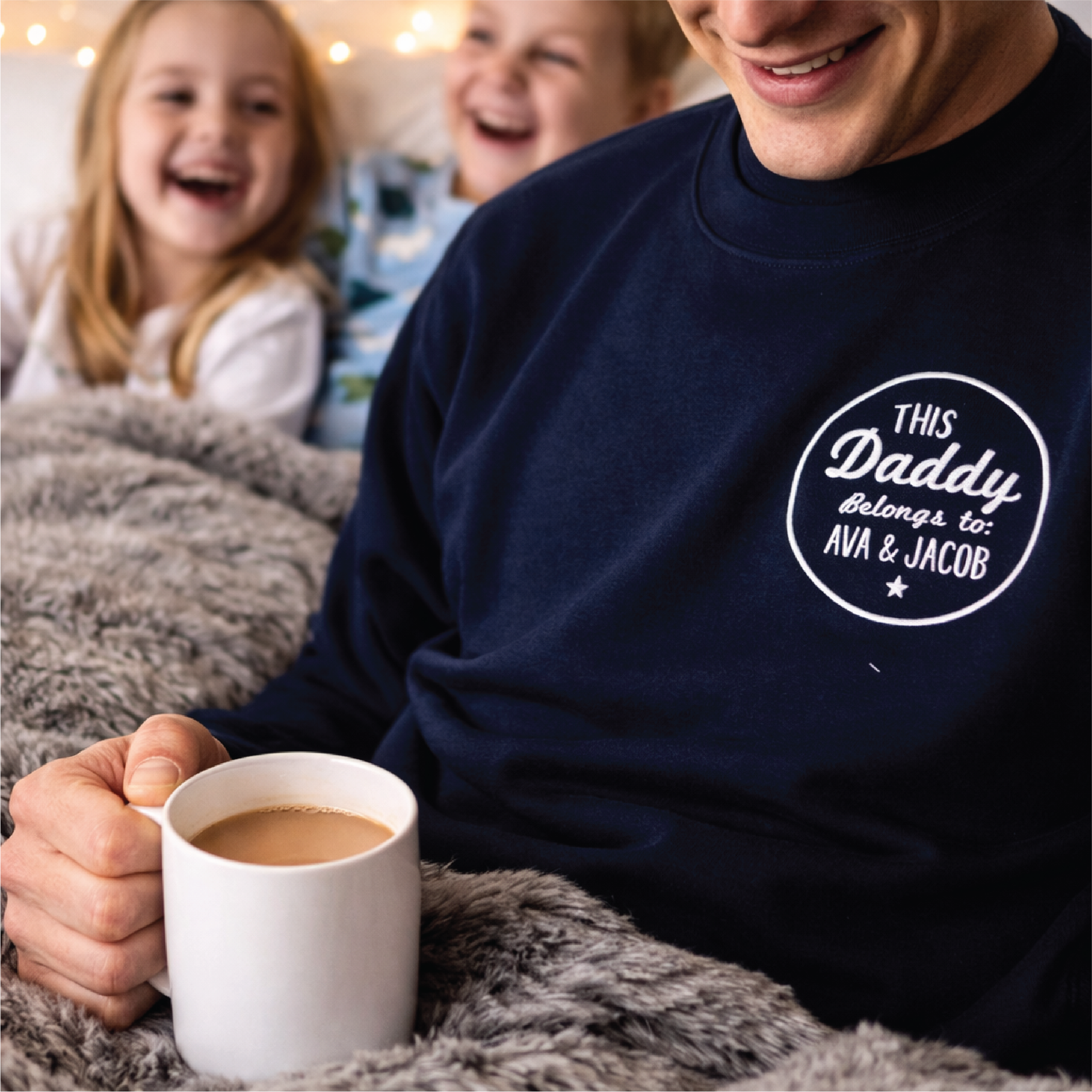 Personalised This Dad Belongs To Jumper