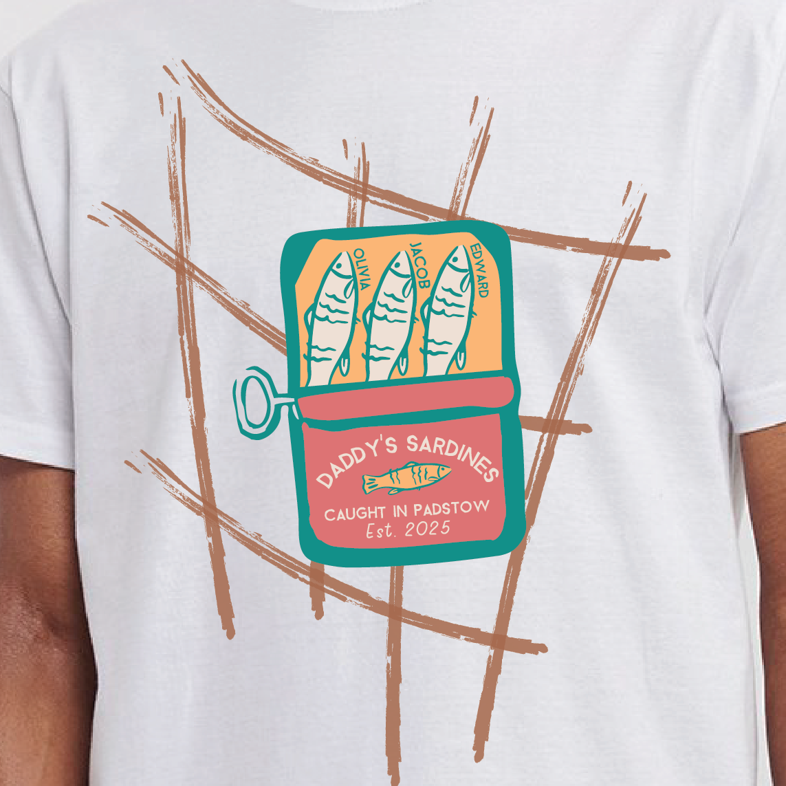 Personalised Daddy's Sardines T Shirt