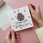 Pink Disco Ball 60th Birthday Card