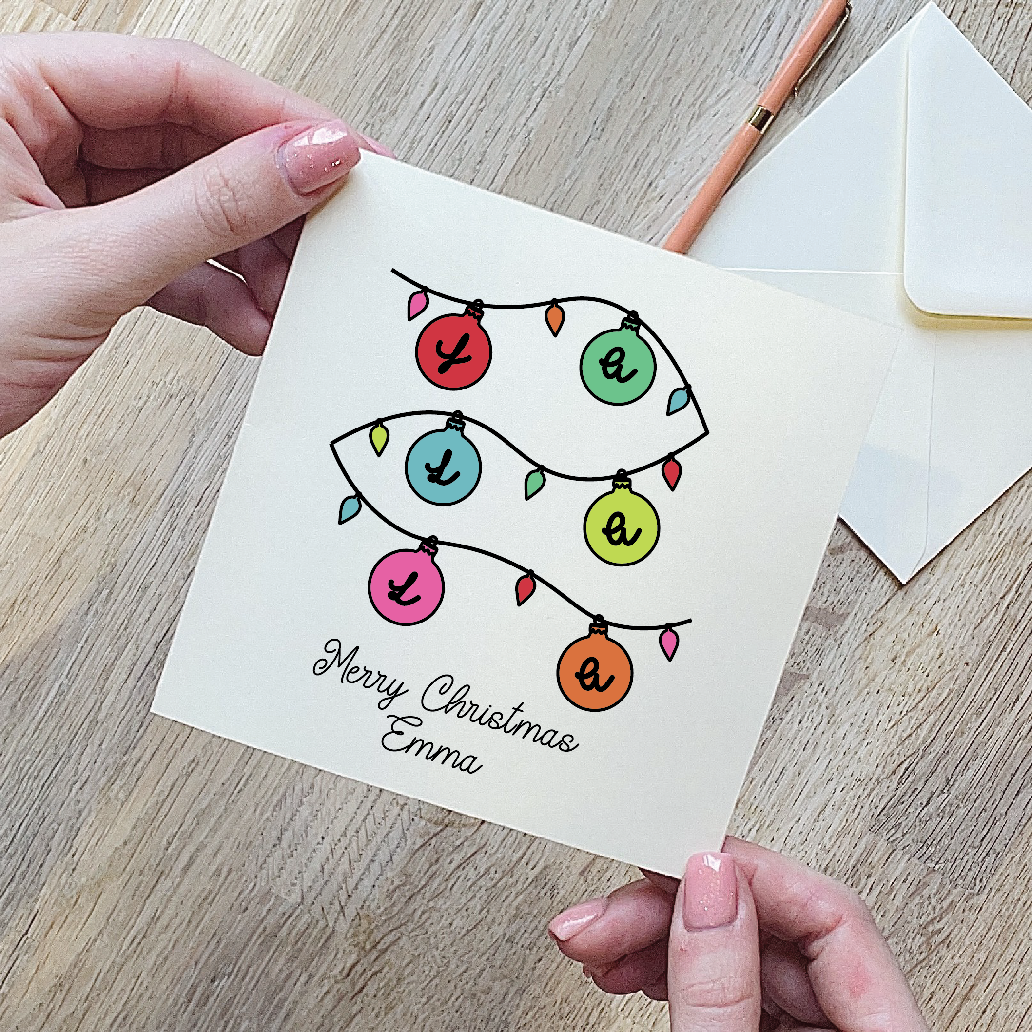 Fa La La Merry Christmas Card