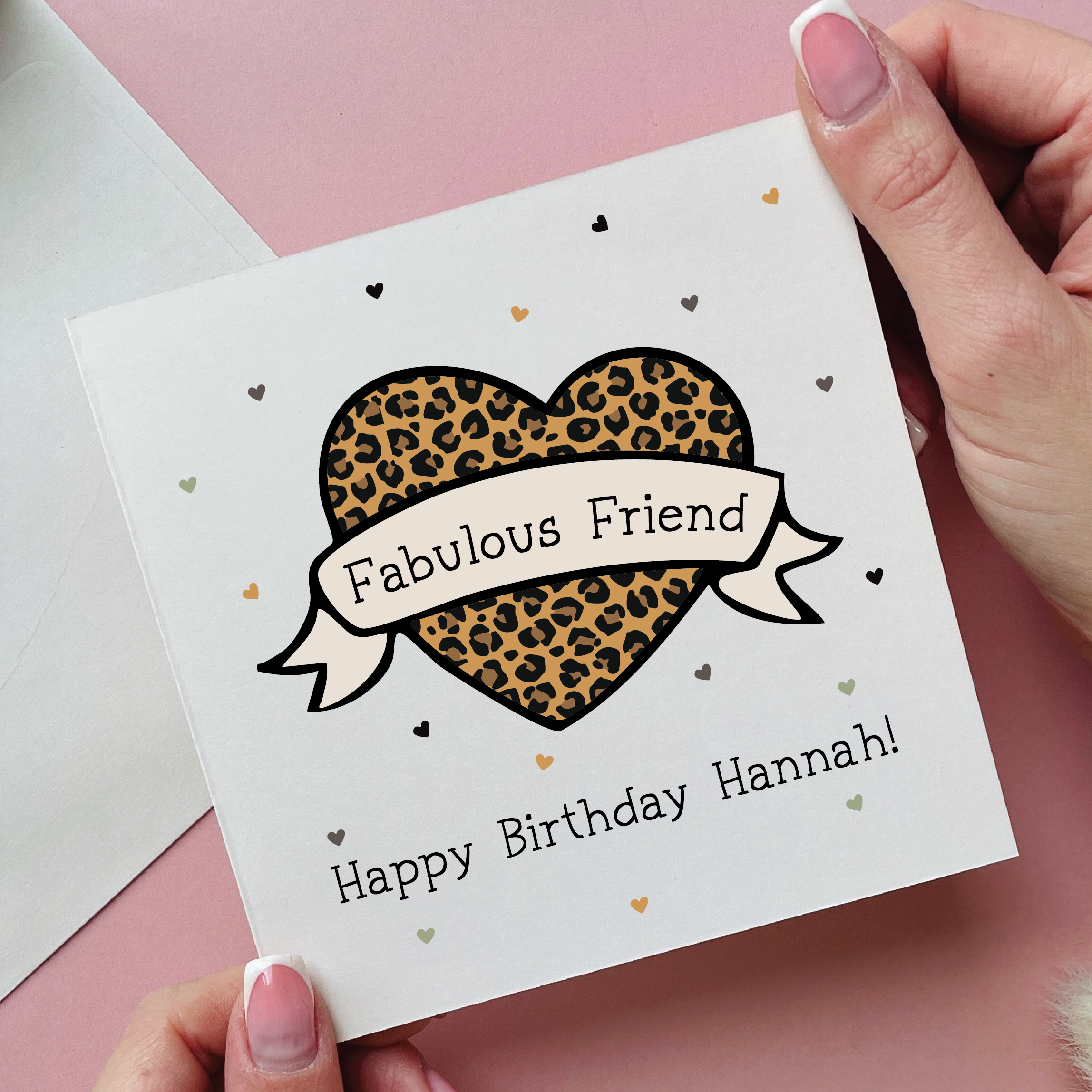 Fabulous Friend Leopard Happy Birthday Card
