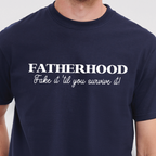 Fake It Until You Survive It Fatherhood T Shirt