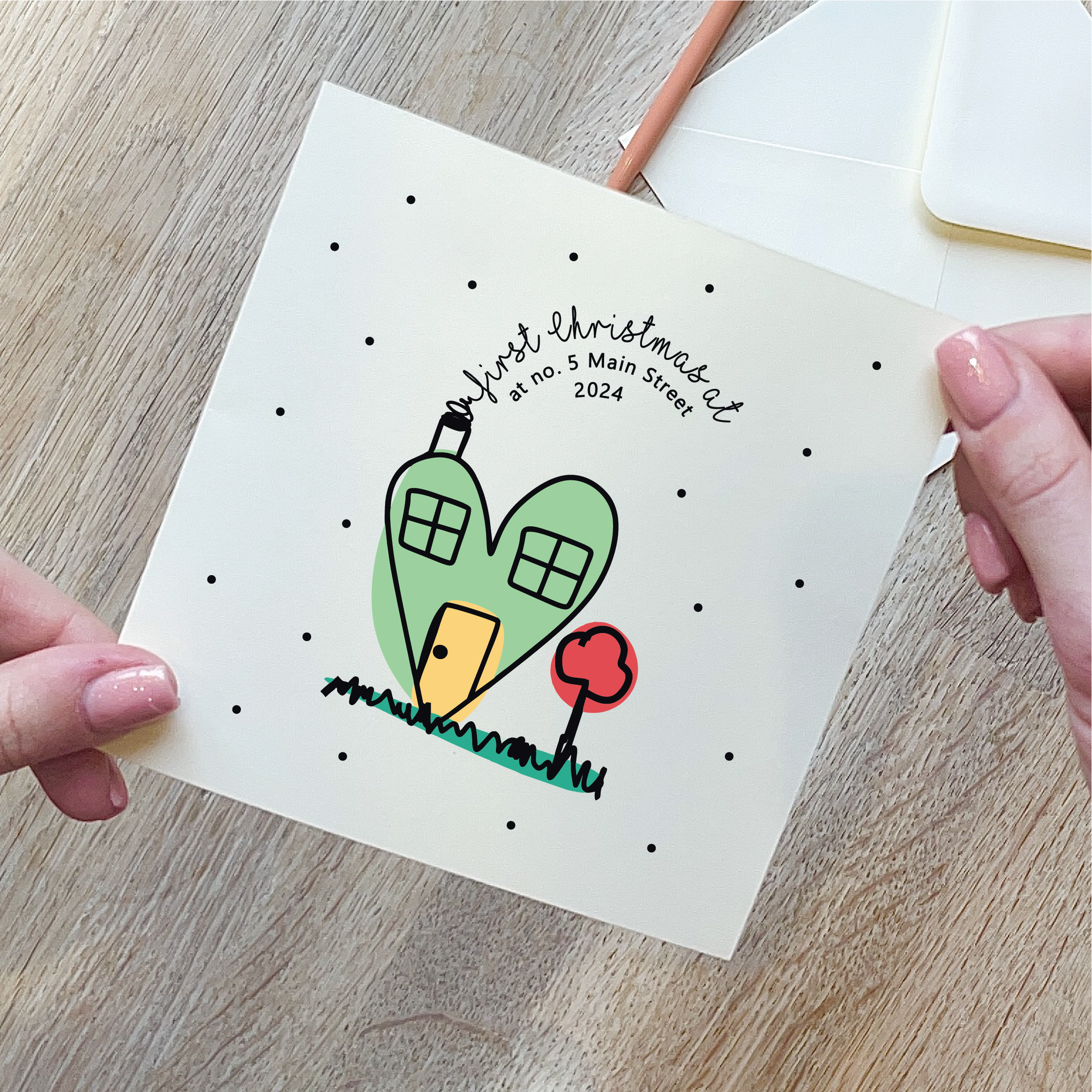 Personalised New Home Christmas Card