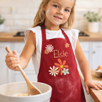 Personalised Flower Power Kids Apron