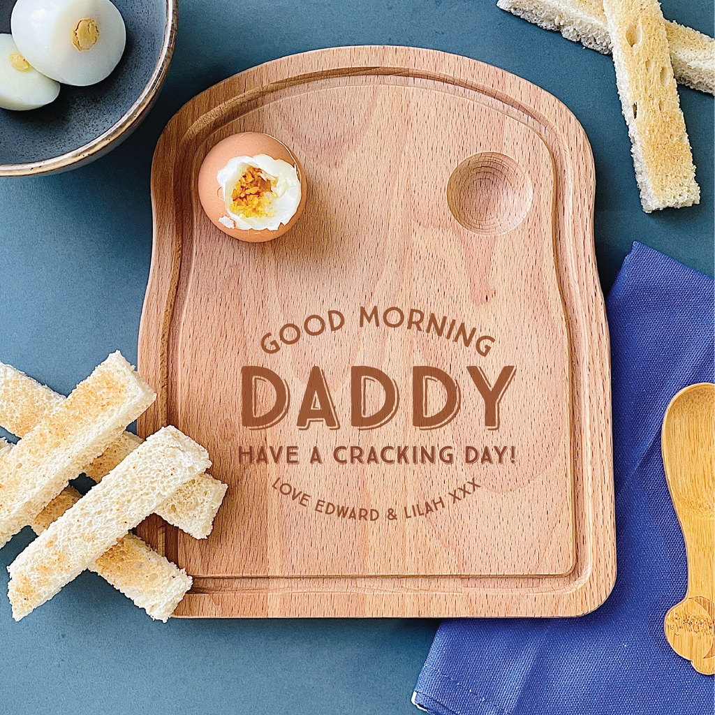 Personalised Good Morning Easter Egg And Toast Board