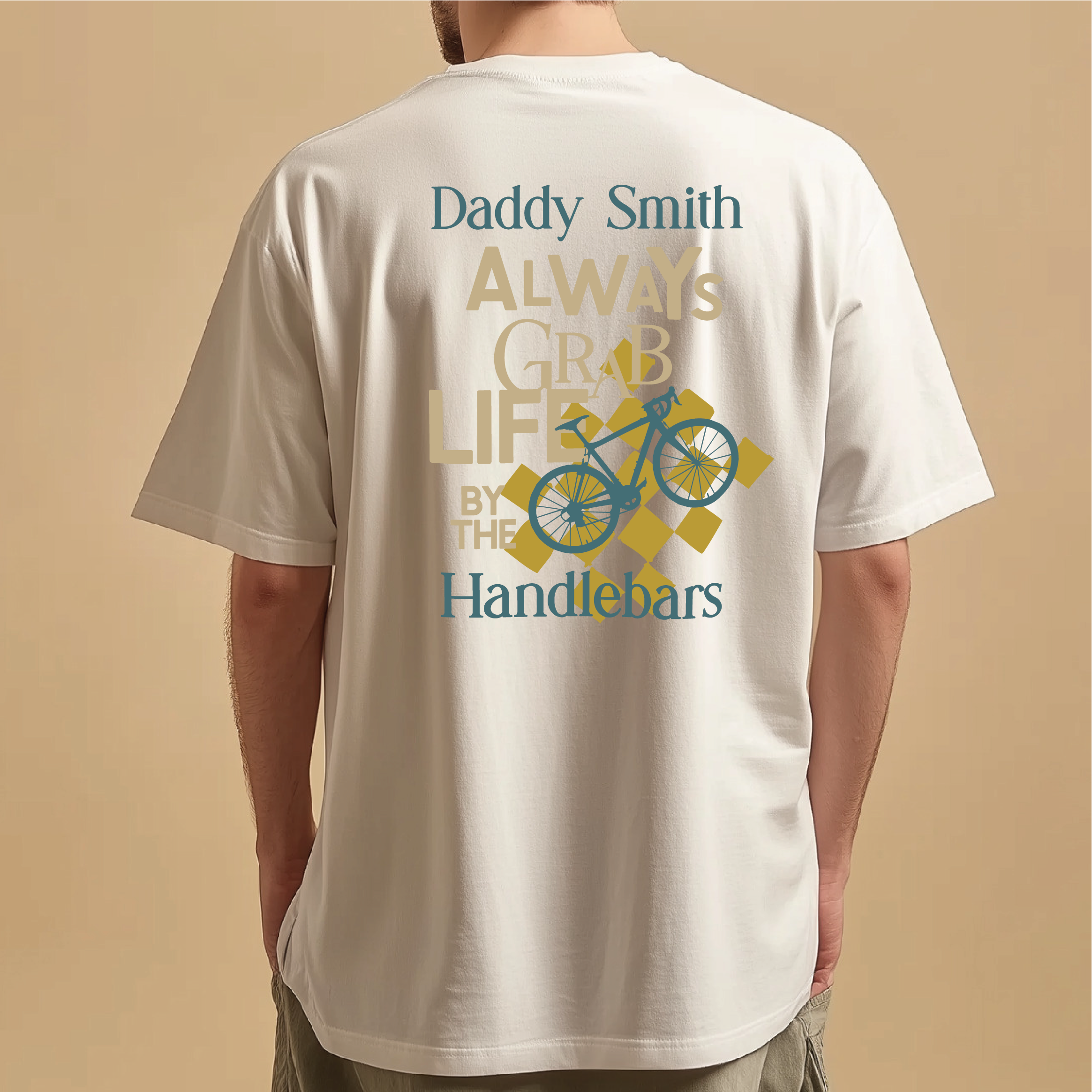 Personalised “Grab Life By The Handlebars” Graphic T-Shirt