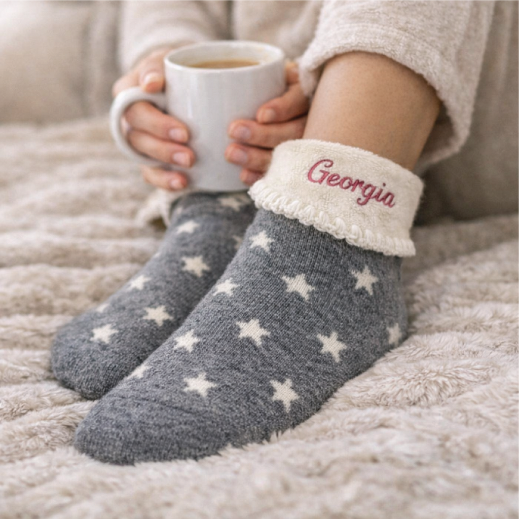 Personalised Super Soft Cosy Socks