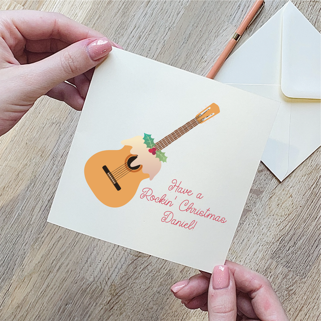 Guitar Christmas Card
