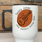Personalised Guitar Dad Travel Mug