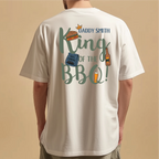 Personalised King Of The BBQ Graphic T Shirt