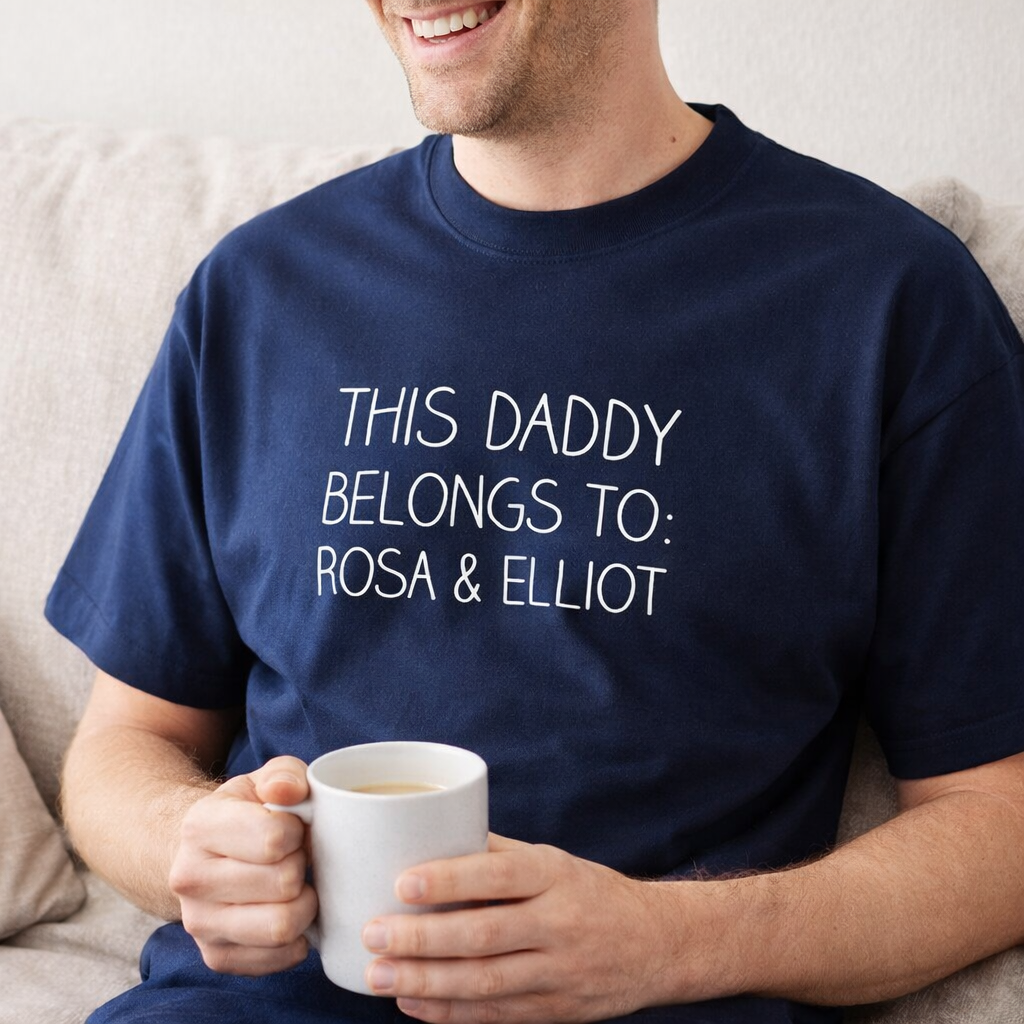 Men's Personalised Daddy T Shirt
