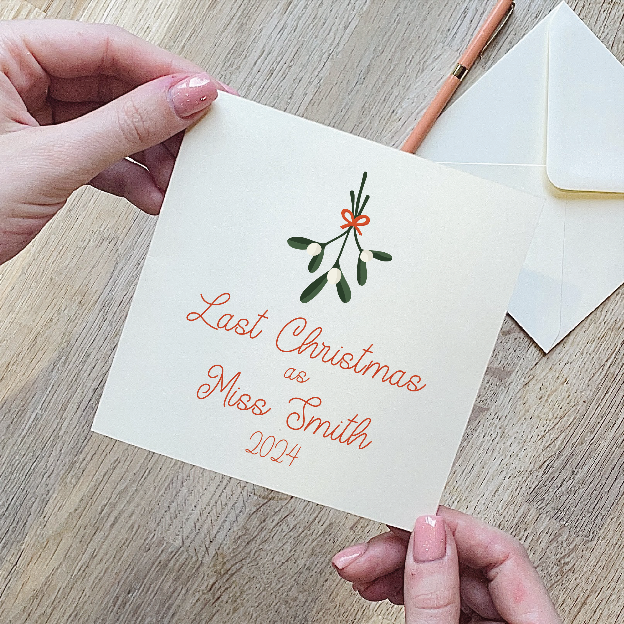 Last Christmas As A Miss Christmas Card