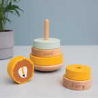 Personalised Wooden Lion Stacking Toy