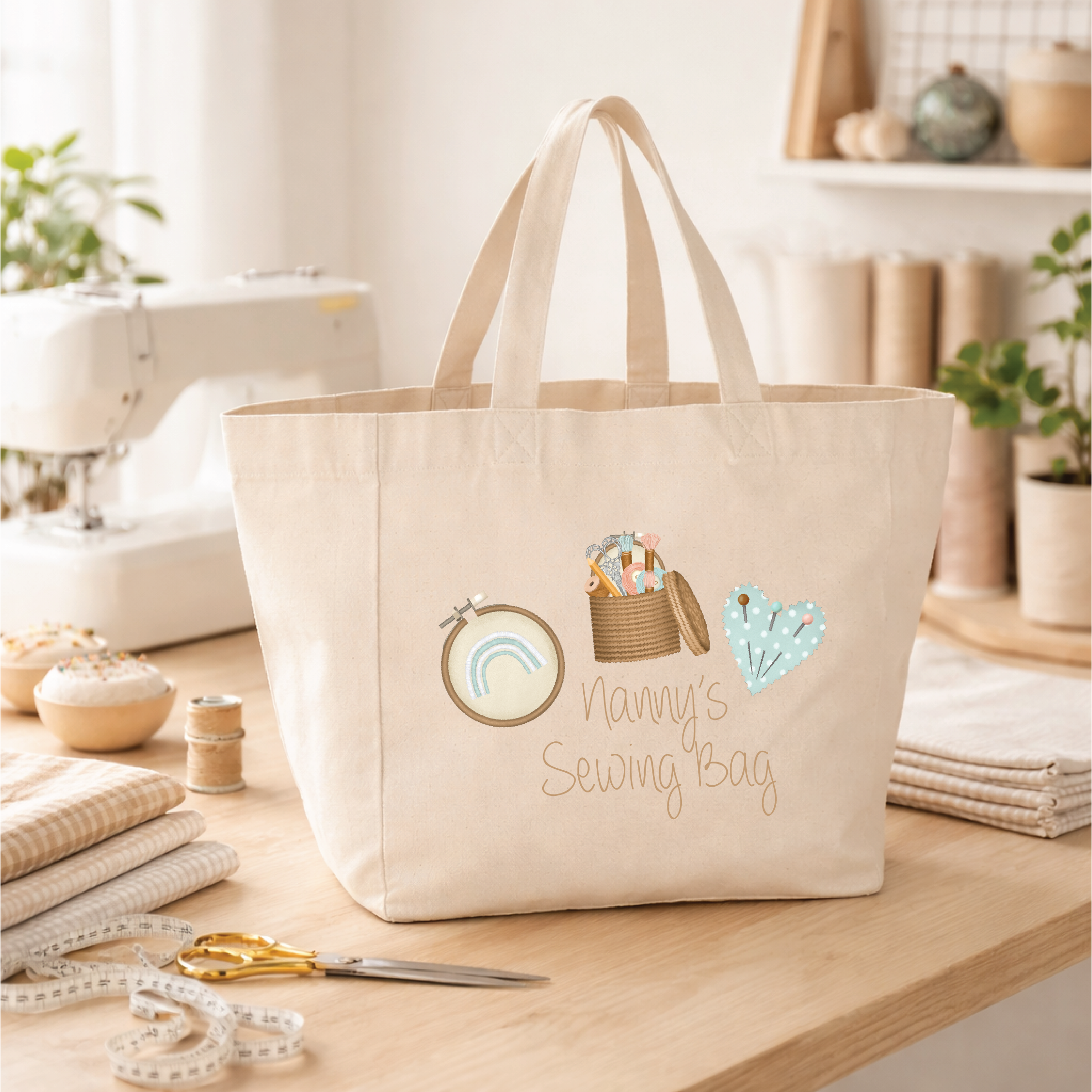 Personalised Sewing Bag For Granny