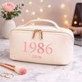 Personalised 40th Birthday Open Flat Washbag