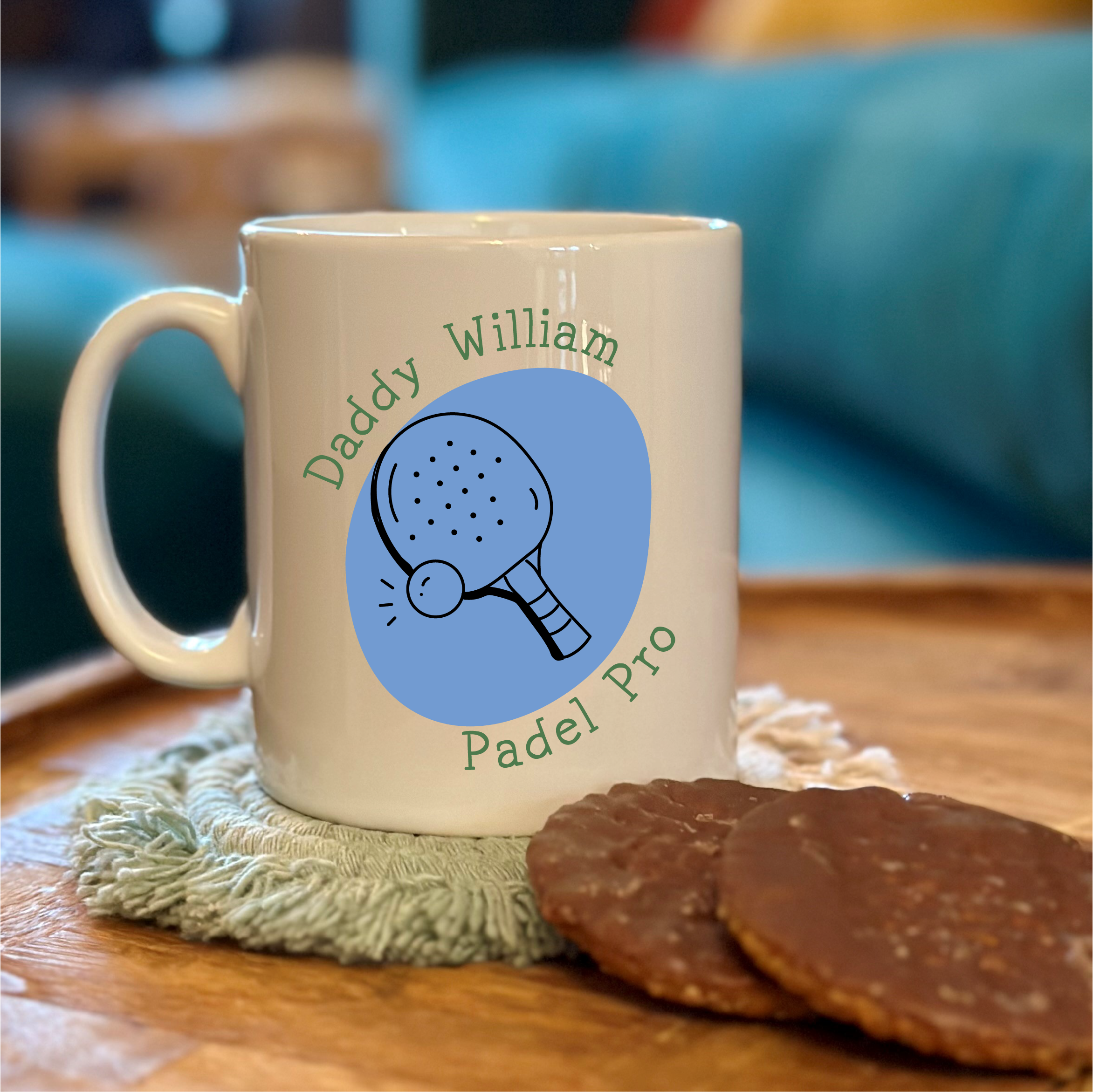 Personalised Padel Dad Mug
