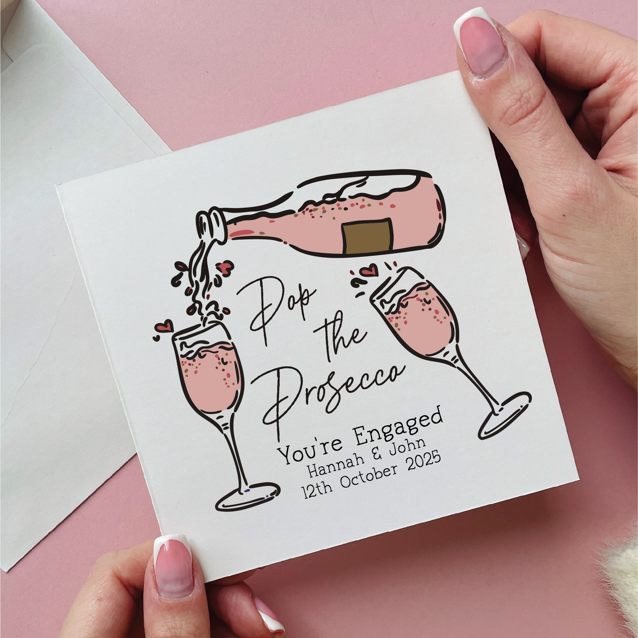 Pop the Prosecco You're Engaged Card