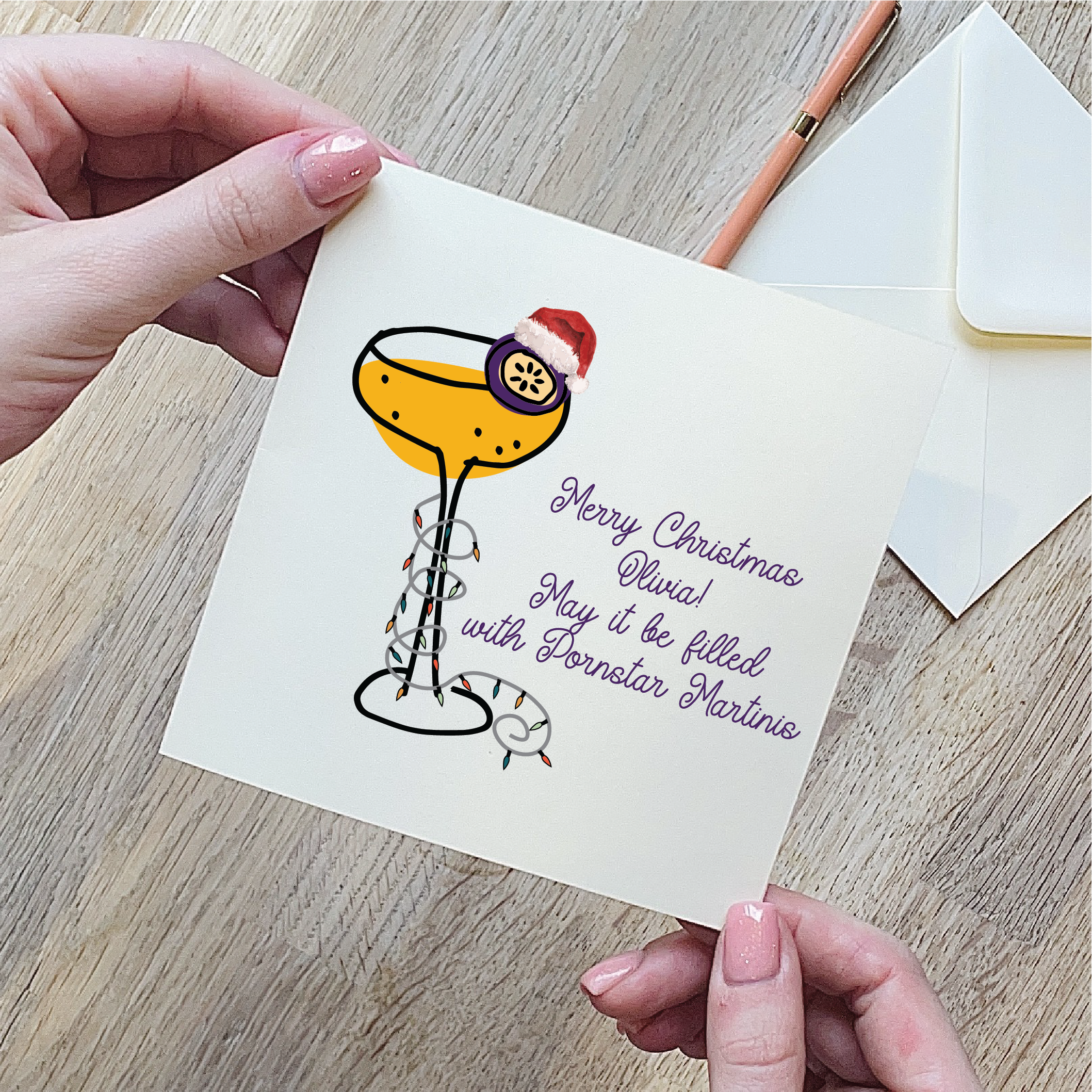 Pornstar Martini Christmas Card