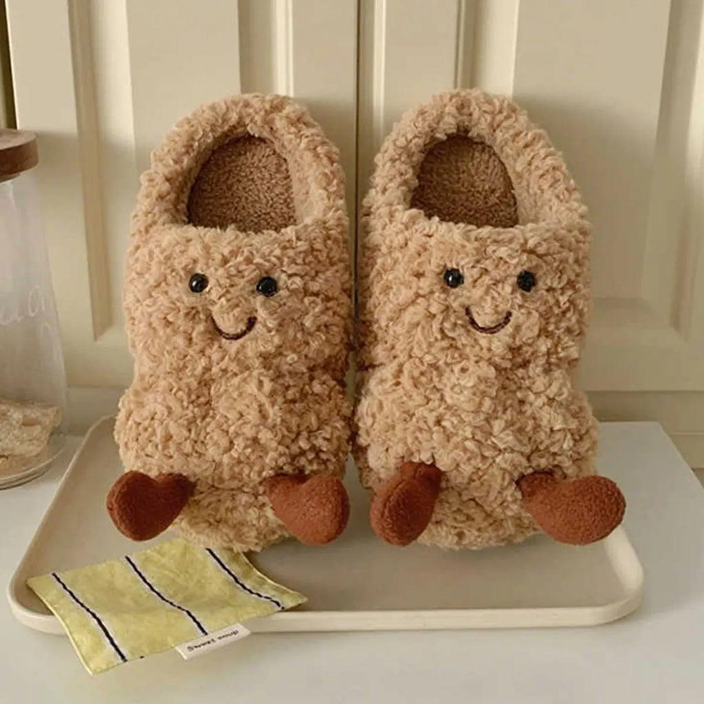 Super Cute Peanut Face Slippers
