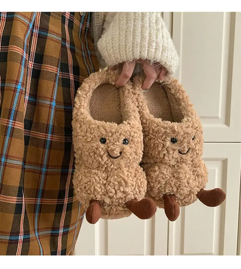 Super Cute Peanut Face Slippers