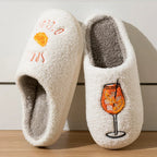 Aperol Spritz Women's Slippers Spritz O'Clock | Cozy Comfy Fluffy Slippers Party Bridal Shower Girl Mom Daughter Gift