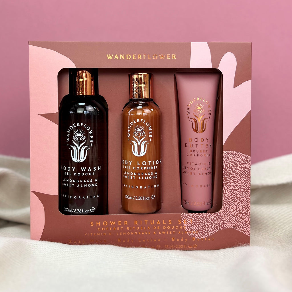Shower Rituals Set - Lemongrass & Sweet Almond