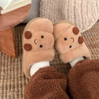 Super Cute Croissant Face Slippers