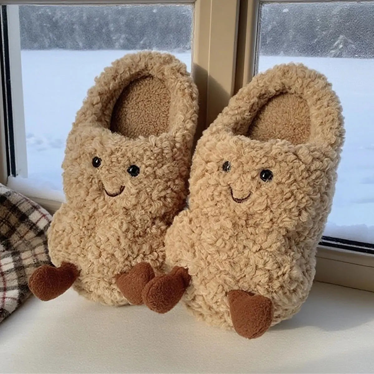 Super Cute Peanut Face Slippers