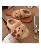 Super Cute Croissant Face Slippers