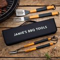 Personalised BBQ Tools Shadow Tool Set